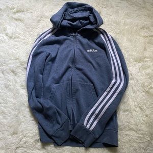 Adidas light blue classic hoodie szM